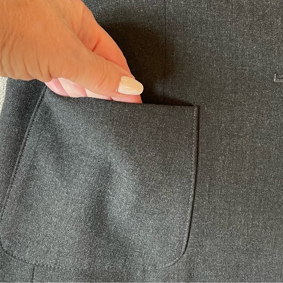 Brooks Brothers Milano Fit Button Jacket Charcoal Office Blazer Classic Preppy - Picture 5 of 15